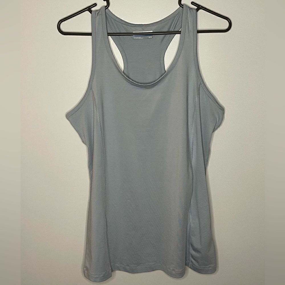 S23 Columbia Size Medium Racerback Striped Tank Top